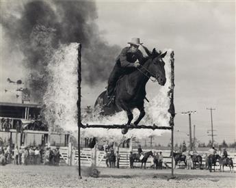 (RODEO) Group of 31 photographs of rodeo events in Seattle, Washington.